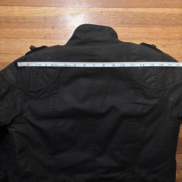 BARBOUR - Waxed Cotton Jacket Size US 4 Black EUC - Picture 13 of 13